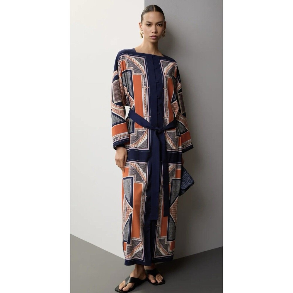 Rosetta Getty Collective printed maxi dress/ No Belt  Size M